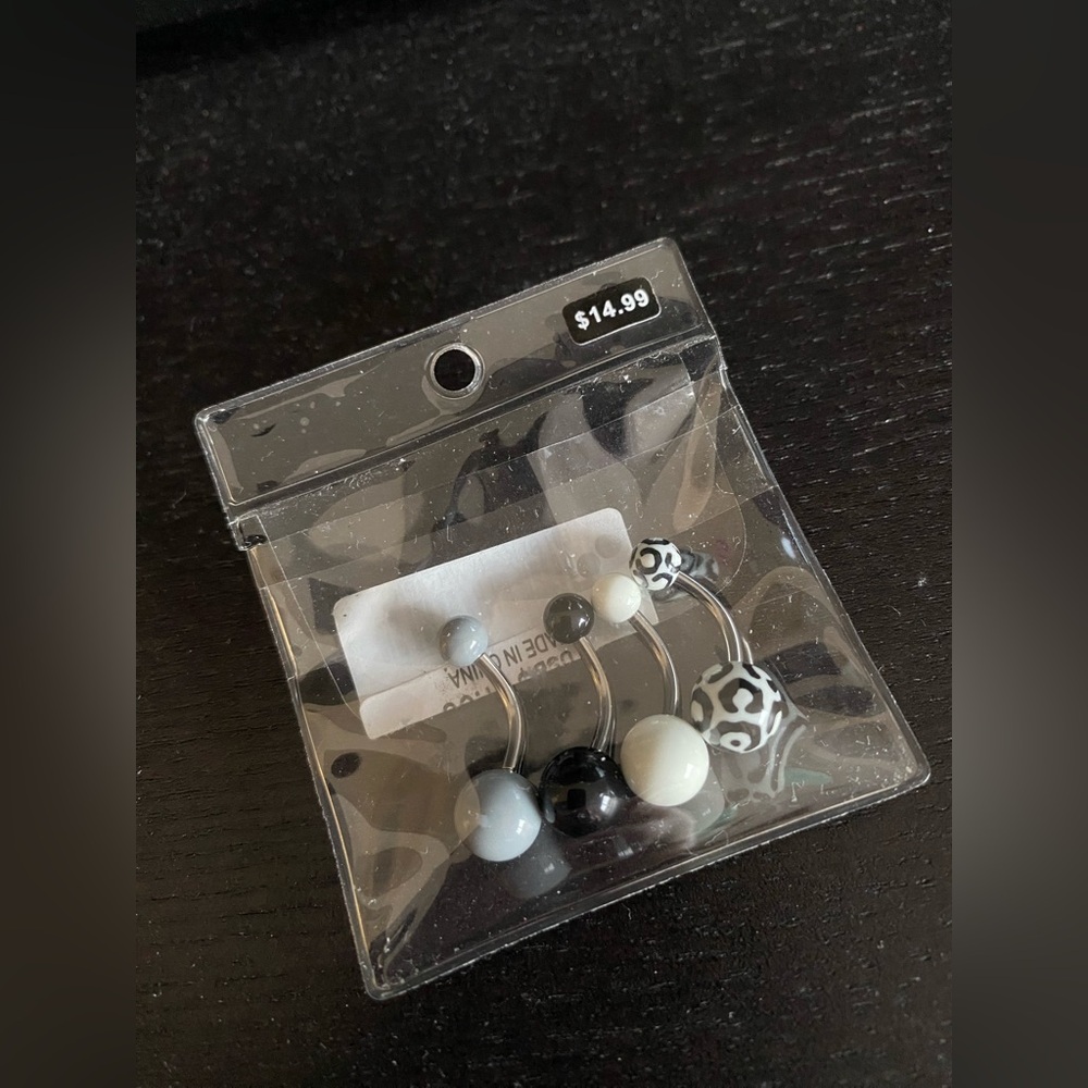 Bellybutton ring set